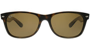 Ray-Ban New Wayfarer RB 2132 902/57 Wayfarer Plastic Tortoise/ Havana Sunglasses with Brown Polarized Lens