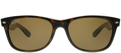 Ray-Ban RB 2132 902/57 Wayfarer Plastic Tortoise/ Havana Sunglasses with Brown Polarized Lens
