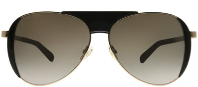 Jimmy Choo JC Rave 09Q HA Aviator Metal Brown Sunglasses with Brown Gradient Lens