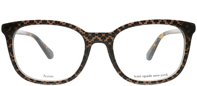 Kate Spade KS Jalisha Y1J Square Plastic Brown Eyeglasses with Demo Lens