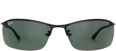 Ray-Ban RB 3183 006/71 Sport Metal Black Sunglasses with Green Lens