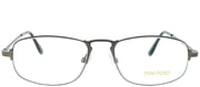 Tom Ford FT 5203 015 Oval Metal Silver Eyeglasses with Demo Lens