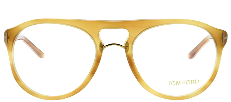 Tom Ford FT 5007 663 Round Plastic Tortoise/ Havana Eyeglasses with Demo Lens