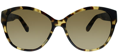 Kate Spade KS Kiersten2 ESP Oval Plastic Tortoise/ Havana Sunglasses with Brown Gradient Lens