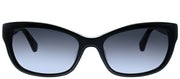 Kate Spade KS Marilee/P 807 Rectangle Plastic Black Sunglasses with Grey Gradient Lens