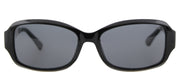 Guess GU 7410 01A Oval Plastic Black Sunglasses with Grey Lens