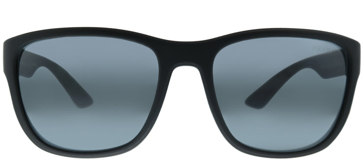 Prada Linea Rossa PS 01US UFK5L0 Square Plastic Grey Sunglasses with Grey Mirror Lens