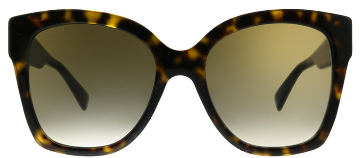 Gucci GG 0459S 002 Square Acetate Tortoise/ Havana Sunglasses with Brown Gradient Lens