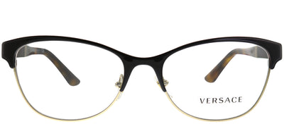 Versace VE 1233Q 1344 Cat-eye Metal Brown Eyeglasses with Demo Lens