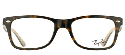Ray-Ban RX 5228 5057 Rectangle Plastic Tortoise/ Havana Eyeglasses with Demo Lens