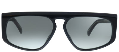 Givenchy GV 7125 807 Geometric Plastic Black Sunglasses with Grey Gradient Lens