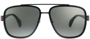 Gucci GG 0448S 001 Aviator Acetate Black Sunglasses with Grey Lens
