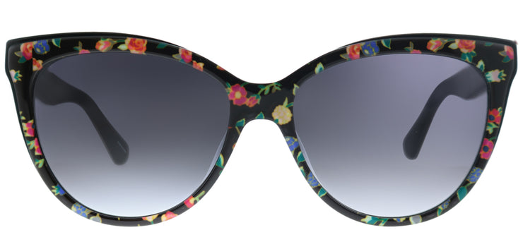 Kate Spade KS Daesha 7RM Cat-Eye Plastic Black Sunglasses with Grey Gradient Lens