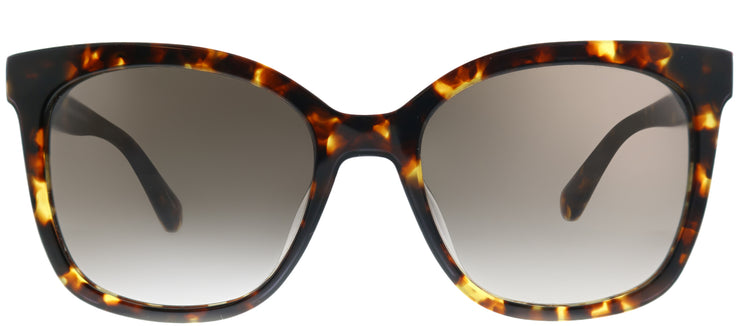 Kate Spade KS Kiya 086 Cat-Eye Plastic Tortoise/ Havana Sunglasses with Brown Gradient Lens