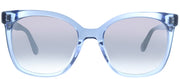 Kate Spade KS Kiya PJP Cat-Eye Plastic Blue Sunglasses with Silver Mirror Lens