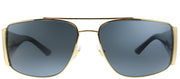Versace VE 2163 100281 Aviator Metal Gold Sunglasses with Grey Polarized Lens