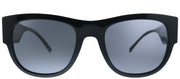 Versace VE 4359 GB1/81 Square Plastic Black Sunglasses with Grey Polarized Lens