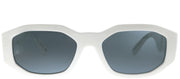 Versace VE 4361 401/87 Geometric Plastic Ivory/ White Sunglasses with Grey Lens