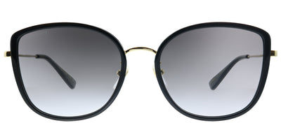 Gucci GG 0606SK 001 Cat-Eye Acetate Black Sunglasses with Grey Gradient Lens