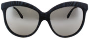 Italia Independent IT 0092 ZEF 071 Square Plastic Grey Sunglasses with Silver Mirror Lens