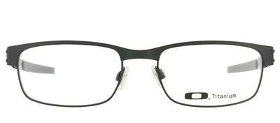 Oakley Metal Plate OX 5038 05 Rectangle Metal Black Eyeglasses with Demo Lens