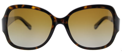 Tory Burch TY 7059 1378T5 Square Plastic Tortoise/ Havana Sunglasses with Brown Gradient Lens
