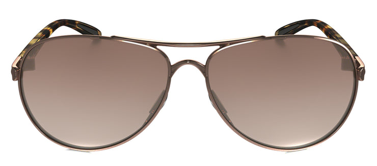 Oakley Feedback OO 4079 407901 Aviator Metal Gold Sunglasses with Brown Gradient Lens