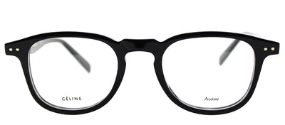 Celine Thin Charlie CL 41404 807 Square Plastic Black Eyeglasses with Demo Lens