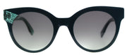 Jimmy Choo JC Mirta Q4S Cat-Eye Plastic Blue Sunglasses with Grey Gradient Lens