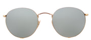 Ray-Ban RB 3447N 001/30 Round Metal Gold Sunglasses with Grey Flat Flash Lens