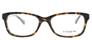 Coach HC 6089 5120 Rectangle Plastic Tortoise/ Havana Eyeglasses with Demo Lens