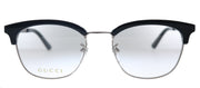 Gucci GG 0698OA 001 Square Acetate Silver Eyeglasses with Demo Lens