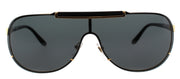 Versace VE 2140 100287 Aviator Metal Gold Sunglasses with Grey Lens
