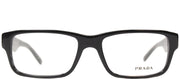 Prada PR 16MV 1AB1O1 Rectangle Plastic Black Eyeglasses with Demo Lens