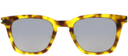 Saint Laurent SLIM SL 138 004 Square Acetate Tortoise/ Havana Sunglasses with Silver Mirror Lens