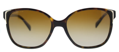 Prada PR 01OS 2AU6E1 Square Plastic Tortoise/ Havana Sunglasses with Brown Gradient Polarized Lens