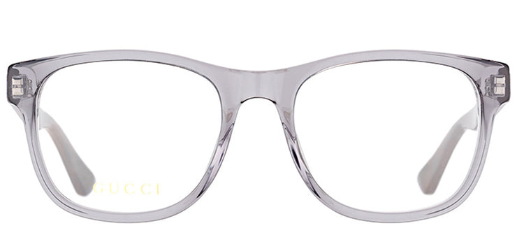 Gucci GG 0004O 004 Square Acetate Grey Eyeglasses with Demo Lens