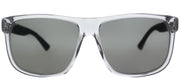 Gucci GG 0010S 004 Rectangle Acetate Grey Sunglasses with Grey Polarized Lens