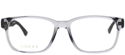 Gucci GG 0011O 003 Square Acetate Grey Eyeglasses with Demo Lens