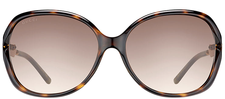 Gucci GG 0076S 003 Fashion Acetate Tortoise/ Havana Sunglasses with Brown Gradient Lens