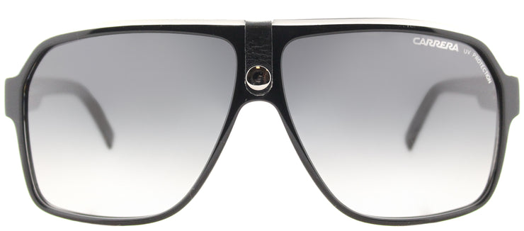 Carrera CA Carrera33 8V6 9O Aviator Plastic Black Sunglasses with Dark Grey Gradient Lens