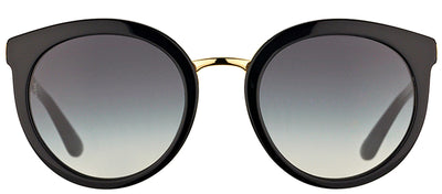Dolce & Gabbana DG 4268 501/8G Round Plastic Black Sunglasses with Grey Gradient Lens