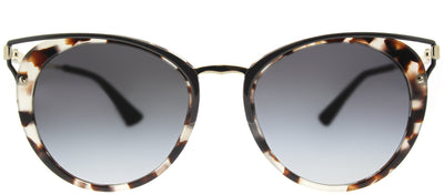 Prada PR 66TS UAO5D1 Round Metal Tortoise/ Havana Sunglasses with Grey Gradient Lens
