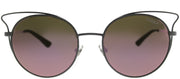 Vogue VO 4048S 50525R Cat-Eye Metal Grey Sunglasses with Pink Mirror Lens