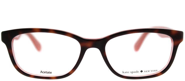Kate Spade KS Brylie QTQ Rectangle Plastic Tortoise/ Havana Eyeglasses with Demo Lens