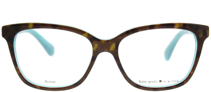 Kate Spade KS Jorja FZL Square Plastic Tortoise/ Havana Eyeglasses with Demo Lens