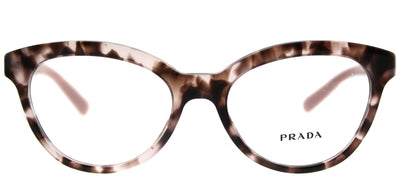 Prada PR 11RV ROJ1O1 Cat-Eye Metal Pink Eyeglasses with Demo Lens