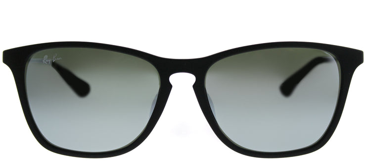 Ray-Ban Junior RJ 9061SF 700530 Square Plastic Black Sunglasses with Silver Mirror Lens