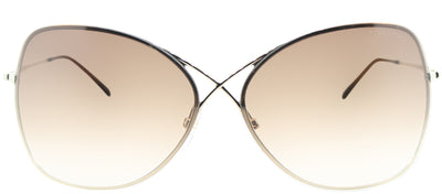 Tom Ford Collete TF 250 28F Fashion Metal Gold Sunglasses with Brown Gradient Lens