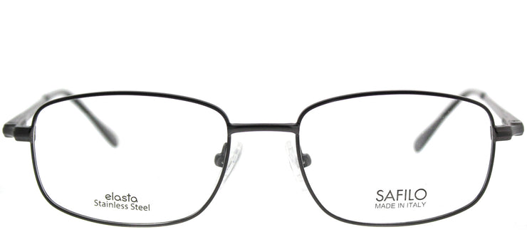 Elasta EL 7193N JVX Rectangle Metal Grey Eyeglasses with Demo Lens